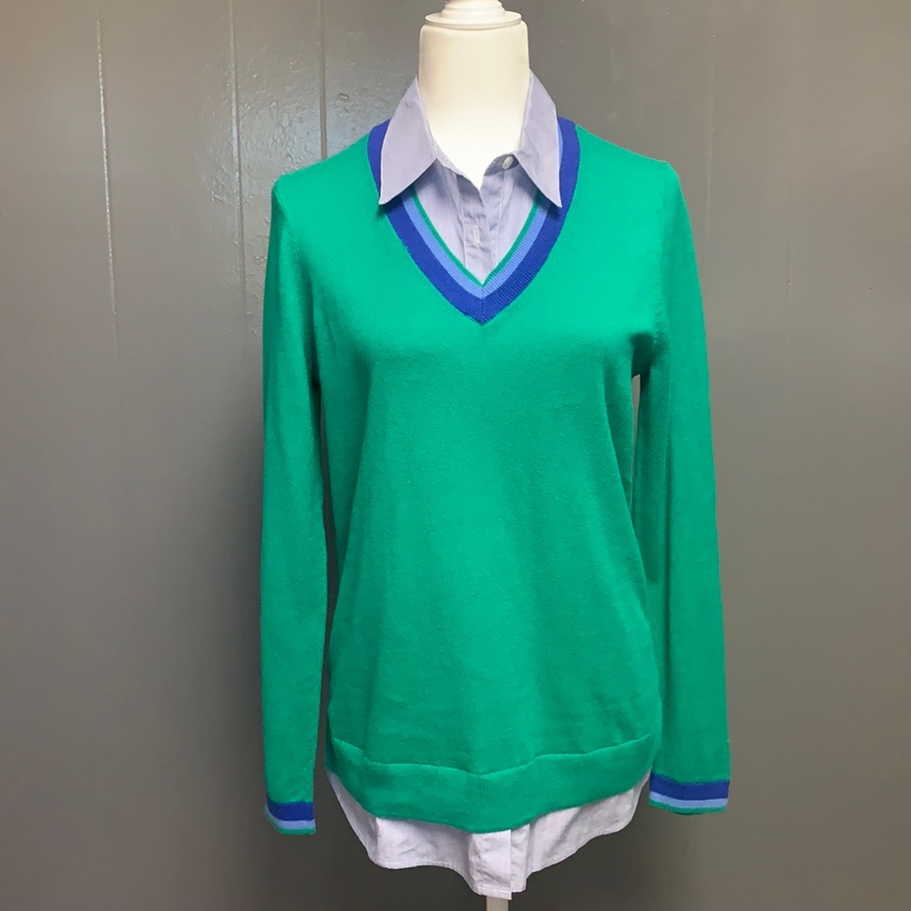 Talbots V-neck Cashmere sweater SZ S
